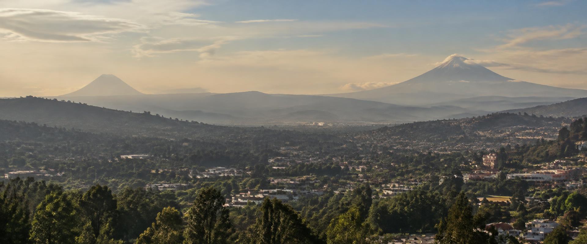 Valle de Cumbayá y Tumbaco al atardecer